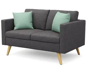 Hot Selling Modern Sofa Furniture Living Room Custom Microfiber Fabric 2-seater Sofa Hotel Furniture Nordic Sofa
