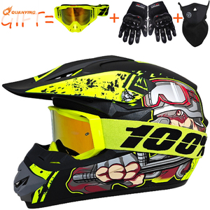 Casque intégral/flip-off ZXC pour tout-terrain, <span class=keywords><strong>masque</strong></span> facial 100% intégré, matériau ABS, doublure en polyester pour VTT et descente - Product Image 5
