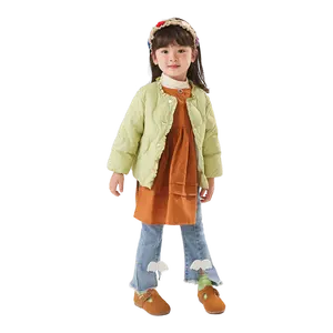 Windproof and waterproof down jacket girls winter coats puffer white goose down coats for children