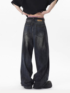 Jean Klinker pour homme avec poches et détail à rabat en denim, coupe décontractée, fournisseur de maçonnerie - Product Image 3