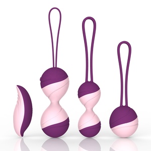 YLove Preisgünstige Ferngesteuerte Silikon-Gummi Kegel-Bälle Übungs-Vaginalkugeln Set Vagina-Übungs-Sexspielzeug für Frauen - Product Image 1