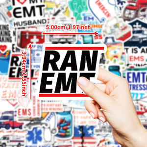 Stiker ambulans medis, 50 buah obat darurat EMT EMSS tema medis - Product Image 2