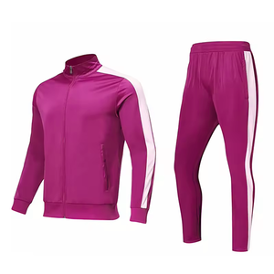 Men Zip Up Tracksuit Lightweight Training Suit for Running Fitness Customizable Men Tracksuit Durable Activewear Set for Sports - Product Image 4