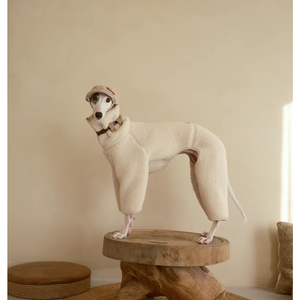Chaleco de poliéster ecológico de lana sólida para perros, suéter cálido de invierno, chaqueta de lana gruesa y peluda para perros, ropa para mascotas para perros - Product Image 3