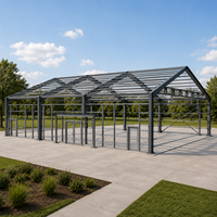 Structure en acier pour salle de sport, gymnase, centre communautaire, arène, terrain de basket-ball, toit à panneaux solaires, sur mesure