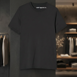 ASAP Brand Economic & Budgeted <b>Black</b> Cotton Men T <b>Shirt</b> Crew Neck Short Sleeve <b>Tee</b> Custom Logo Casual Streetwear Tops for men - Product Image 5