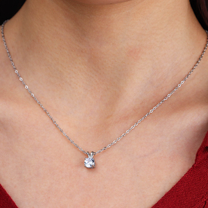 Collar Solitario de Zirconia de Alta Calidad Chapado en Oro de Acero Inoxidable 316L <span class=keywords><strong>Chris</strong></span> April - Product Image 5