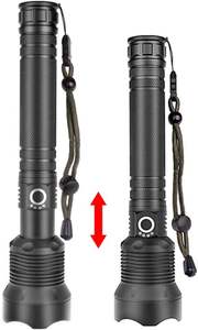 Linterna LED Táctica de Aluminio Recargable por USB, Potente, 10W, 10000 Lúmenes, 5 Modos, Impermeable IPX67, para Camping y Actividades al Aire Libre, Venta al Por Mayor - Product Image 2