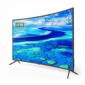 Brand new custom 75 inch smart tv curved Android 11.0 features 1.5G+8G Ram curved screen tv 4k