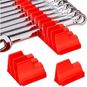 Wrench Holder Storage Rack Rectangular Wall Mounted Magnetic Durable Small To Medium Size For Tools And Stationery - Product Image 2