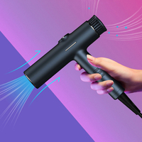 Sèche-cheveux électrique professionnel OEM 1200W avec moteur BLDC sans balais, fonction ionique et design en T inversé pour hôtels