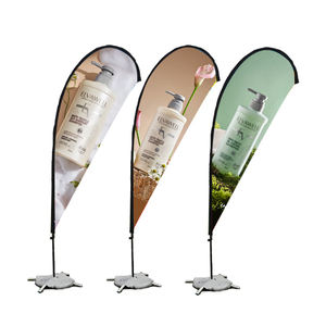 Sistema di Bandiere Telescopiche in Fibra di Vetro Economico e Promozionale, Bandiera da Spiaggia Personalizzata ad Alta Visibilità, Banner Pubblicitario in Poliestere - Product Image 1