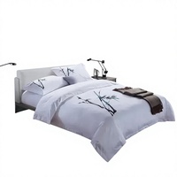Ensemble de literie imprimé par sublimation en gros, 4 pièces, en microfibre de polyester, doux, résistant aux plis, pour la maison et l'hôtel, approvisionnement en vrac