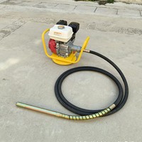 JOVE Horizontaler Benzinmotor-Betonrüttler mit Standfuß, hohe Effizienz, 6500 U/min, 220V, für den Außeneinsatz, 1 Jahr Garantie