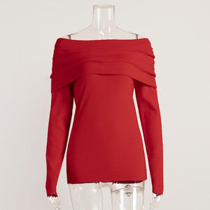 Suéter de Punto Casual para Mujer, Ajustado, Suave, de Manga Larga, Color Sólido, Sexy - Product Image 6