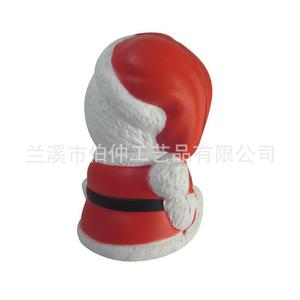 Jouet de Noël pour chien en plastique souple et rebondissant, jouet couineur pour animaux de compagnie, blanc BZ1122 - Product Image 3
