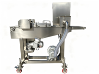 Machine de panure et de revêtement automatique haute vitesse à commande PLC, en acier inoxydable 304 de qualité alimentaire, pour nuggets de poulet