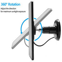 10W USB C Micro USB Panneau solaire mural réglable pour caméra de surveillance extérieure hors réseau