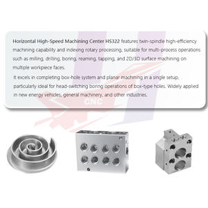 Centro di lavorazione orizzontale ad alta velocità Premium di vendita calda HS322 - Product Image 4