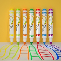 DD.dog DC015 Boîte de couleur en stock 12/24 pièces Ensemble de marqueurs d'art pour enfants Stylos aquarelle lavables Stylo épais pour enfant Famille