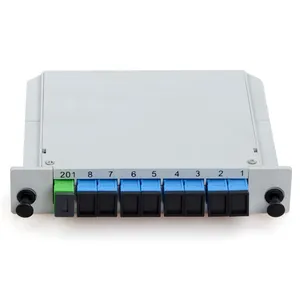 Nhà máy cung cấp FTTH PLC Splitter SC/APC SC/UPC quang Splitter Cassette 1:8