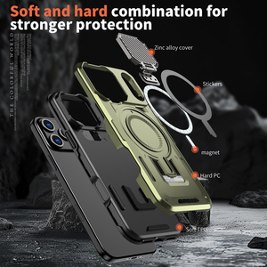 Coque de téléphone portable hybride anti-chute avec support d'anneau en métal pour <span class=keywords><strong>iPhone</strong></span> 17 Pro Max 17 coque magnétique - Product Image 6