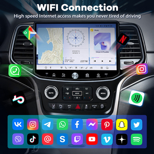 <span class=keywords><strong>Meilleur</strong></span> prix autoradio Android 11,5 pouces Snapdragon 665 2K CarPlay sans fil DSP GPS d'origine pour Jeep Grand Cherokee 2014-2021 - Product Image 2