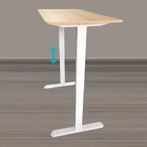 Nuevo diseño ergonómico mesa de oficina altura ajustable escritorio moderno 2 Lego muebles ordenador altura elevación Escritorio de pie