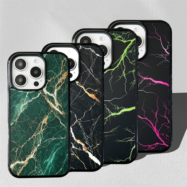 Luxury Magnetic Flash for Gold Gilding Marble IMD TPU+PC Mobile Phone Case for 11-17