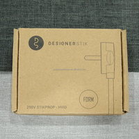 Caja de correo corrugado Kraft con logotipo personalizado al por mayor, caja de embalaje de productos electrónicos con inserto, 2024