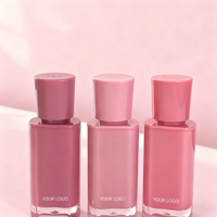 Gloss à lèvres simple et tendance respectueux des plantes Marque privée Étiquette personnalisée Longue durée Imperméable et repulpant Rouge à lèvres