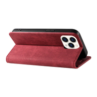 Étui portefeuille en cuir PU pour iPhone 15/15 Pro/15 Plus/15 Pro Max avec porte-cartes et support, Coque de téléphone mobile professionnelle en gros