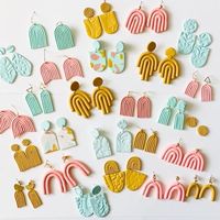 Marken Lieferant Baumeln Schmuck Machen Frauen Süße Handgemachte Trends DIY Custom Designs Polymer Clay Ohrringe