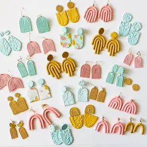 Brands Supplier Dangle Jewelry Making Women Sweet Handmade Trends DIY Custom Designs Polymer Clay Earrings