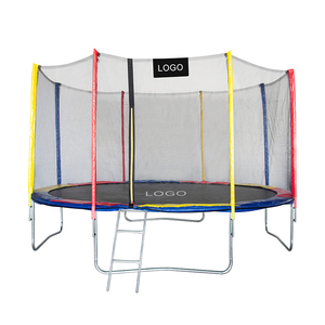 ססגוניות גינה 8ft 10ft 12ft טרמפולינה ילדים מבוגרים בחוץ טרמפולינה גדולה עם מארז בטיחות רשת - Product Image 1