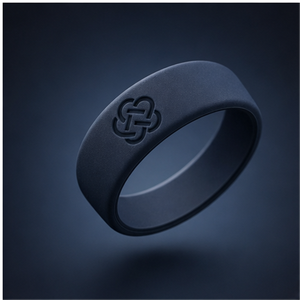 Housse de protection en silicone pour Oura Ring 4 Gen 3, motif nœud marin, logo personnalisé, design corde nautique, lavable pour usage quotidien - Product Image 1