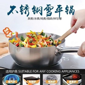 Stainless Steel Soup Pot 1.5L Induction Compatible Multi Use Kitchen <b>Cookware</b> Hand Wash Only - Product Image 5