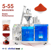 Machine d'emballage automatique de sachets Doypack à fermeture éclair, machine de remplissage et de scellage de poudre alimentaire, machine d'emballage de sachets PET