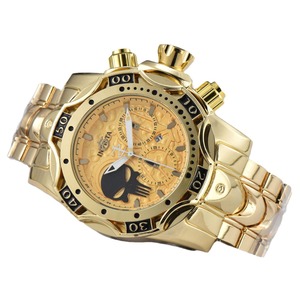 Reloj de Cuarzo Dorado Resistente al Agua 3BAR con Cristal, Esfera Grande Analógica, Caja de Aleación para Hombre, Casual, para Exteriores - Product Image 3