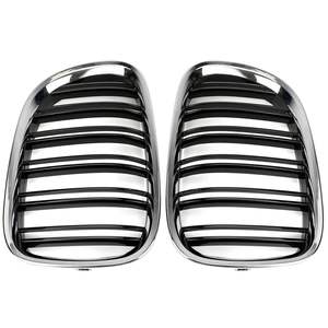 Parrilla Delantera para BMW Serie 7 F02, Negra, de Plástico ABS, Mejora de Diseño, 2009-2015 - Product Image 2