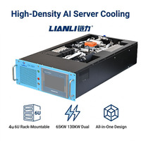Unité de refroidissement liquide 4U 6U pour montage en rack, 65KW 130KW, pour serveur IA, centre de données, HPC, contrôle précis de la température, certifiée CE UL