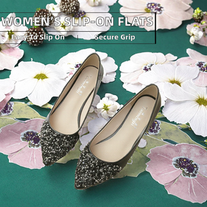 Zapatos Planos de Punta Cerrada para Mujer, MOQ Bajo, Antideslizantes, Ligeros, a la Moda, para Primavera, Verano y Otoño - Product Image 2