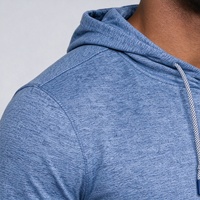 Sweat-shirts à capuche surdimensionnés pour hommes, personnalisés en gros, 48% polyester, 45% nylon, 7% élasthanne, doux, respirants, avec cordon de serrage