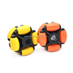 ZOTY2LH-70 Roda <span class=keywords><strong>Omni</strong></span> de Nylon Laranja <span class=keywords><strong>70mm</strong></span> OD Leve para Mobilidade Robótica Rodas de Transporte de Pedra - Product Image 3