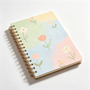 Carnet à spirales personnalisé avec logo, couverture rigide A5, 200 pages, papier épais et lisse, agenda, planificateur, cadeau pour étudiants, école - Product Image 1