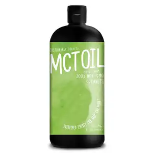 Eigenmarke bio-Mkt-Öl aus Kokosnuss Keto C8 Unterstützung energisch Gehirn Kaffee Milch Lebensmittel Mkt-Öl