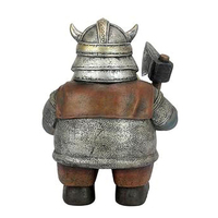 Statue de caractère résine nordique Viking Victor nordique nain Statue nain de jardin Sculpture poupée figurines Viking elfe ornements cour