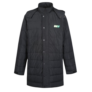 Giacche <span class=keywords><strong>Puffer</strong></span> Invernali con Cappuccio in Nylon <span class=keywords><strong>Nero</strong></span>, Imbottite in Piuma, Personalizzabili con Logo, per Esterni - Product Image 3
