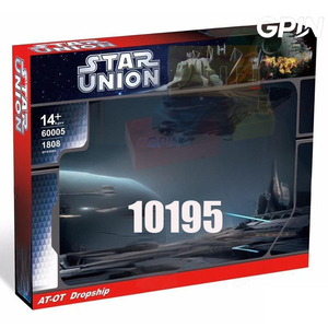 เรือรบแห่งสาธารณรัฐสตาร์วอร์ส พร้อม <span class=keywords><strong>AT</strong></span>-OT Walker รุ่น 10195 05053 81055 ของเล่นเรือขนส่งสำหรับเด็ก ของขวัญคริสต์มาส - Product Image 1