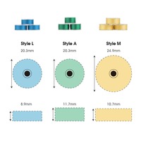 Fil à broder magnétique pré-enroulé 70D/2 en polyester filament, haute ténacité, anti-déformation, âme durable pour travaux longue durée